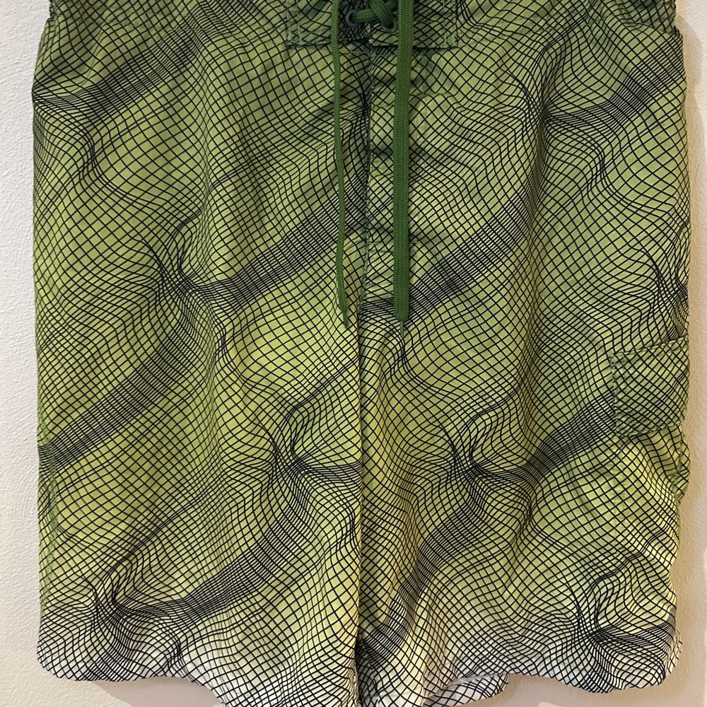 Joe Boxer Green Patterned Men's Shorts Size Large